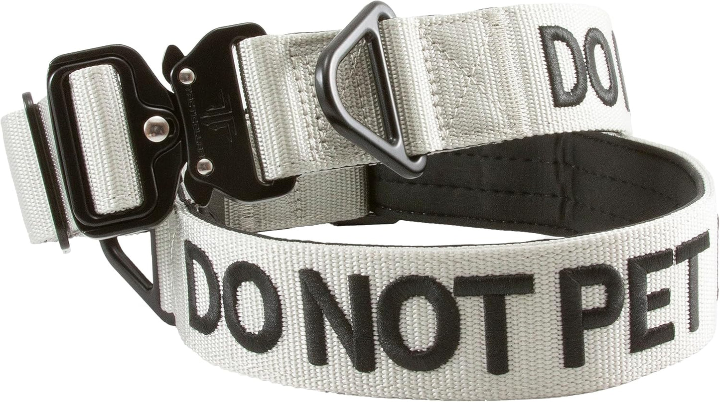 Tacticollar DO NOT PET Nylon Collar for Medium and Large Dogs