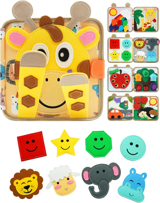 Busy Book for Toddlers 1-3, Educational Activity Book for Kids