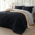 Bedsure Oversized Queen Comforter Set - 7 Piece Reversible Bedding