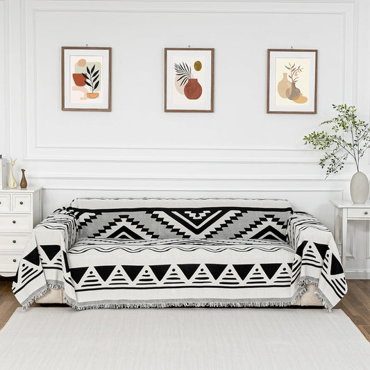 MYSKY HOME Boho Couch Cover for Dogs - Soft Chenille Protector