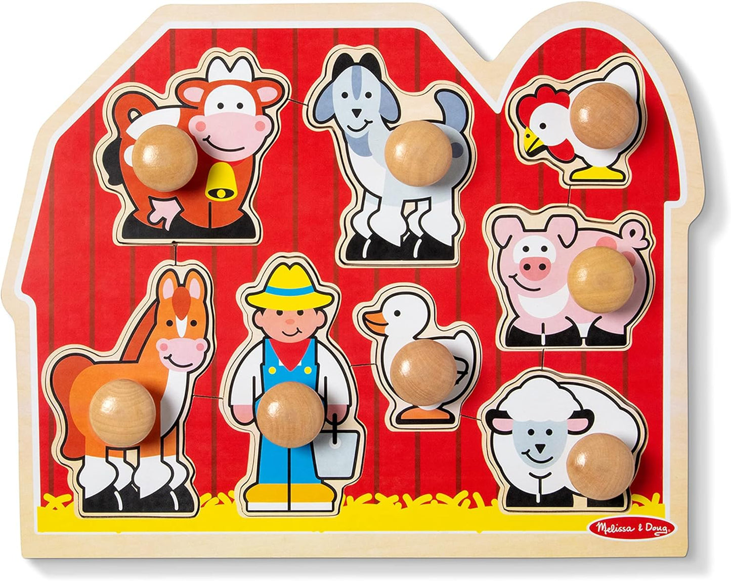 Melissa & Doug Farm Animals Jumbo Knob Puzzle