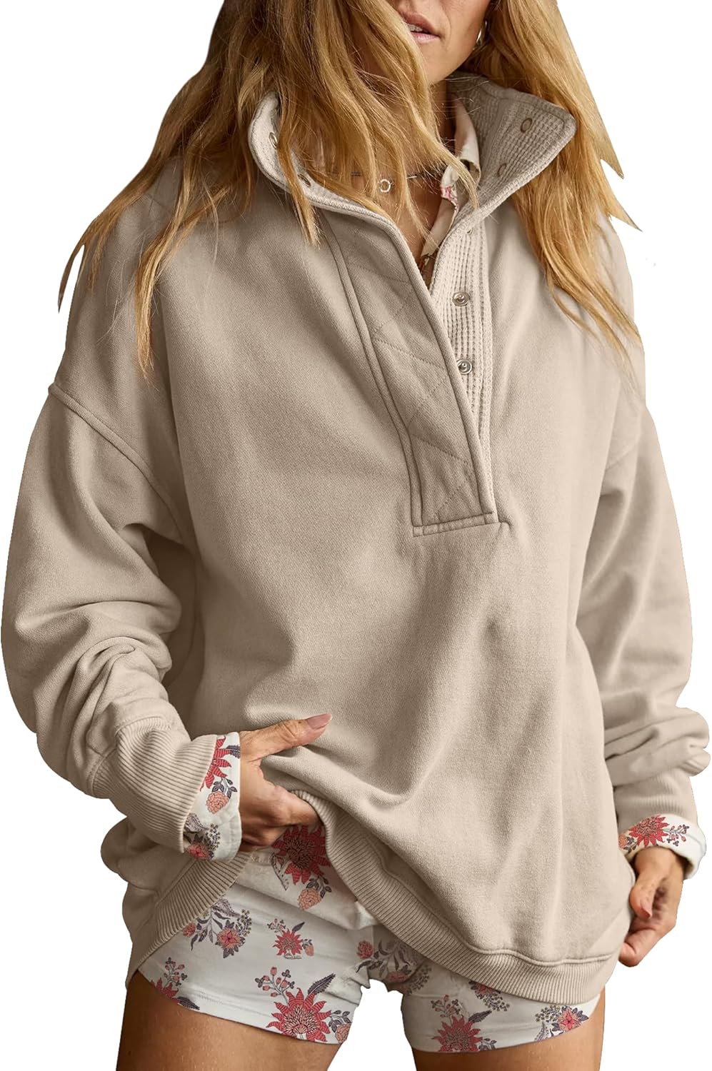 Gacaky Oversized Casual Sweatshirt for Women - Fashion Top