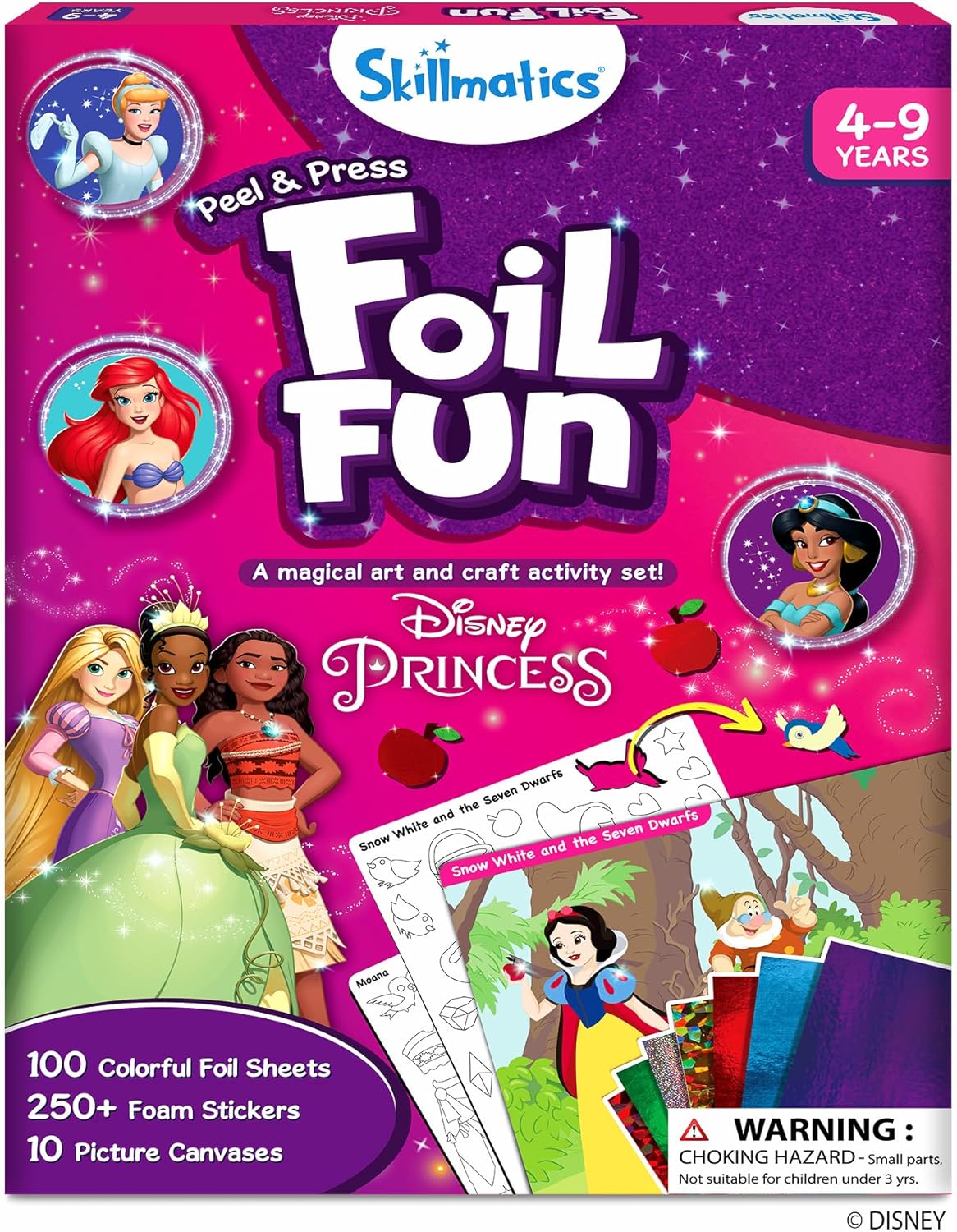 Disney Princess Foil Fun Craft Kit for Creative Kids Ages 4-9