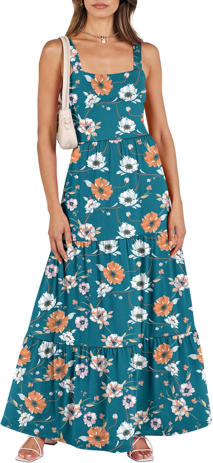ANRABESS Women's Summer Casual Long Maxi Beach Vacation Dress