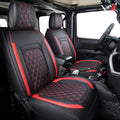 Aierxuan Jeep Wrangler 4-Door Seat Covers Full Set - Waterproof Faux