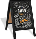 Ilyapa Wooden A-Frame Chalkboard Sign 21 x 30 in - Durable Magnetic
