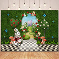 Wonderland Photo Backdrop for Birthday Photography - Fairy Castle