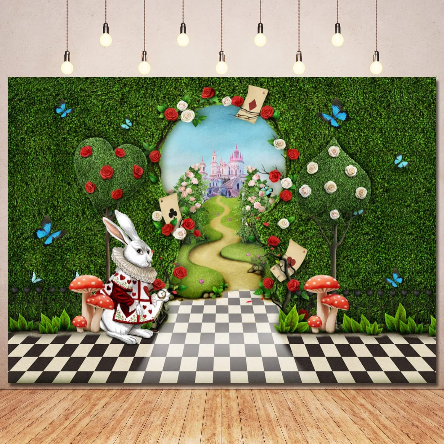 Wonderland Photo Backdrop for Birthday Photography Fun