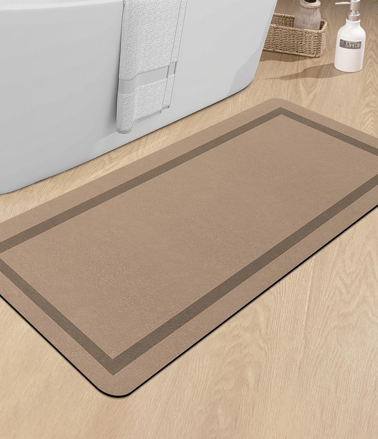 Chakme Bathroom Mat Rugs Large 48x24, Quick Dry Non Slip Rug