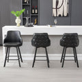 Stylish 26 Inch Swivel Counter Height Bar Stools Set of 3