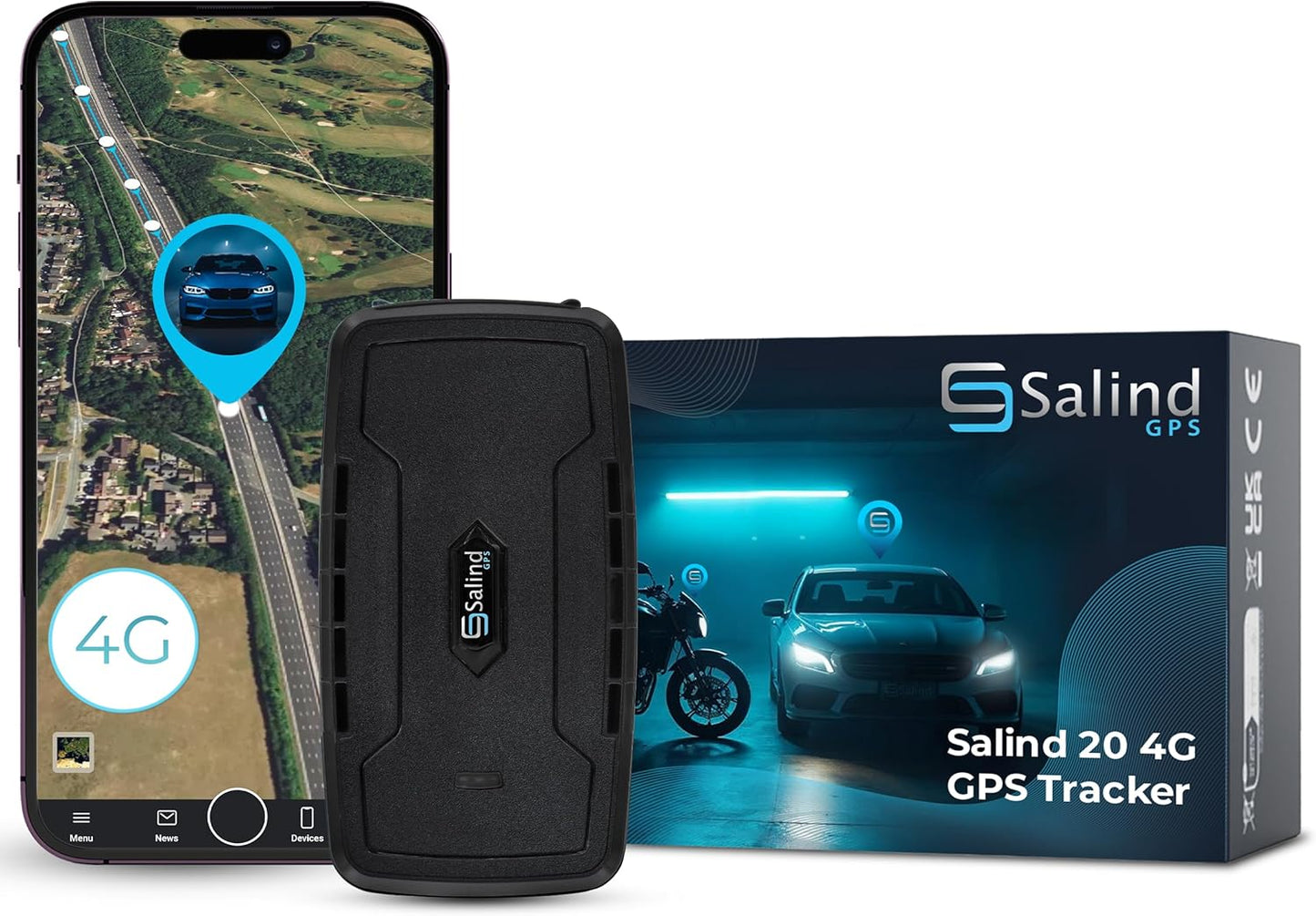 Heavy-Duty Magnetic Car Tracker with Long Lasting Battery Life