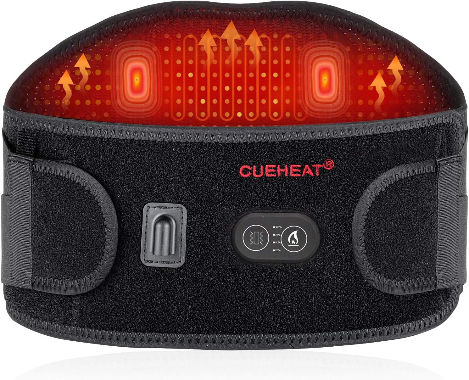 CUEHEAT Heated Waist Belt for Low Back Relief and Comfort