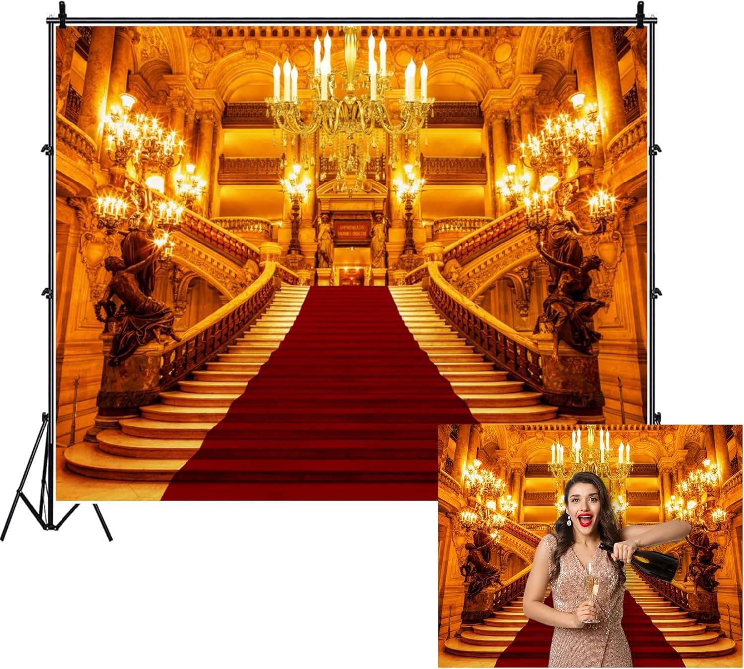 Luxurious Palace Backdrop for Stunning Wedding Decor and Photos