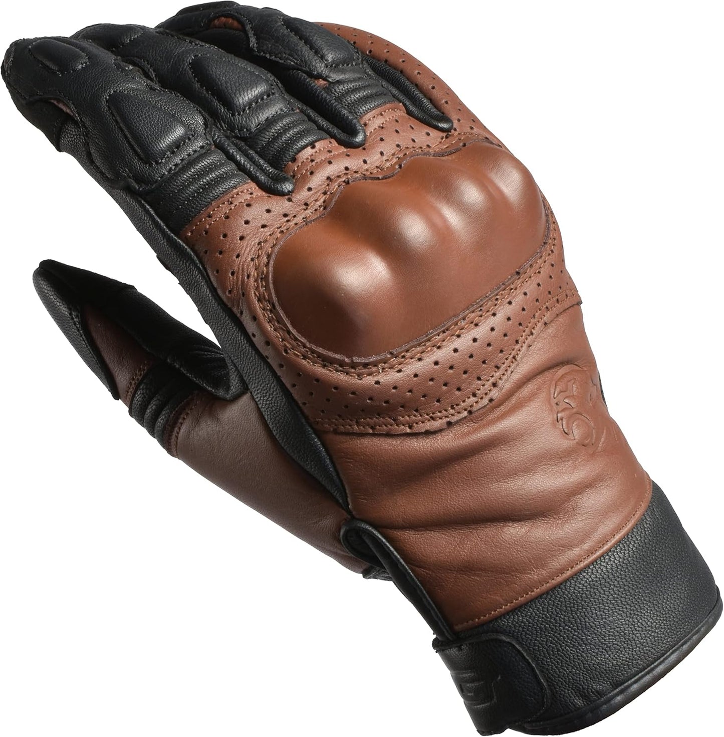 Premium Leather Motorcycle Gloves with Knuckle Protection for Men