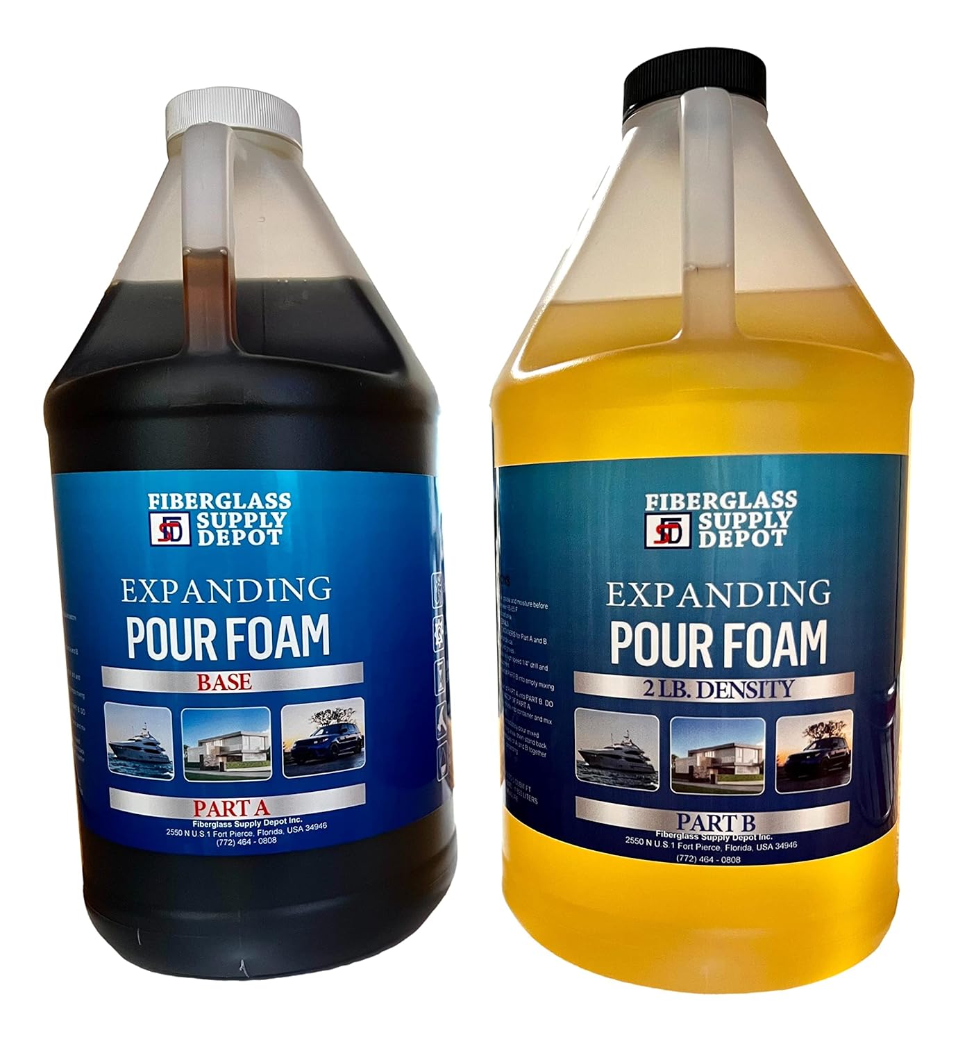 2 Lb Density Expanding Pour Foam for Flotation and Insulation