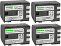 Kastar 4-Pack Battery Replacement for Canon Optura & VIXIA - Long Life