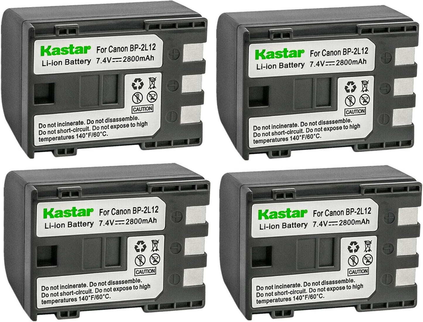 Kastar 4-Pack Battery Replacement for Canon Optura and VIXIA