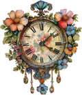 Wooden Jigsaw Puzzles Flower Clock 500 Pc King Size - Elegant Family