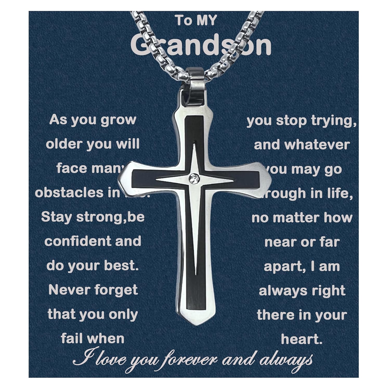 To My Grandson Necklace - Thoughtful Gift for Special Occasions