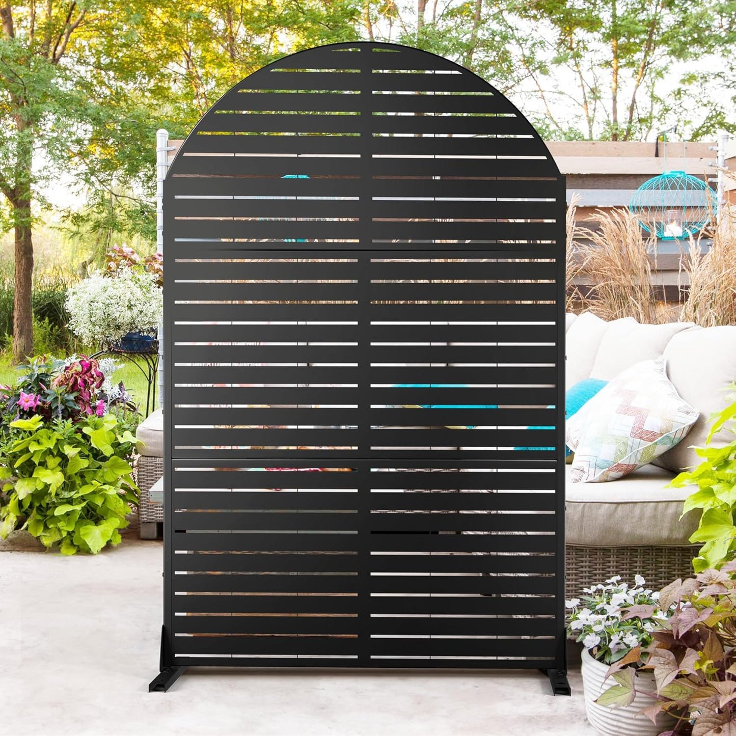 Metal Privacy Screen Outdoor 72in H47in W for Stylish Spaces