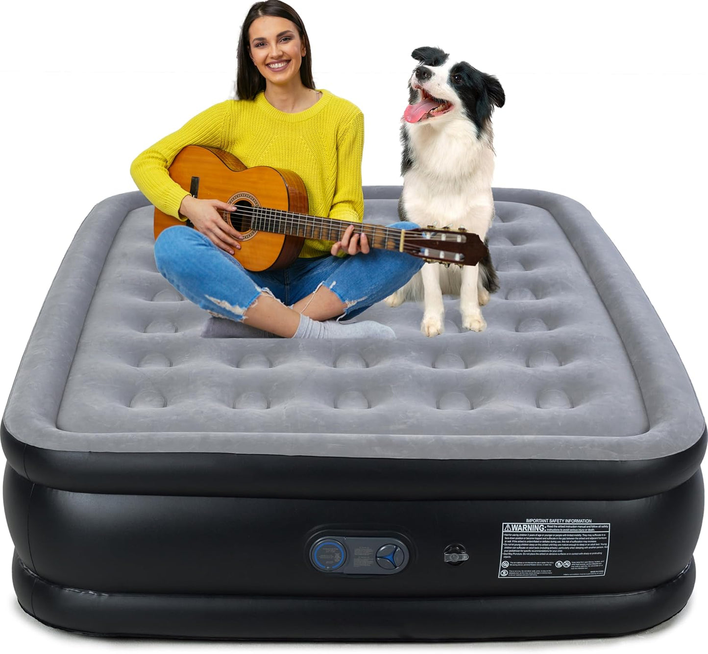 Queen Air Mattress with Built-in Pump for Ultimate Comfort
