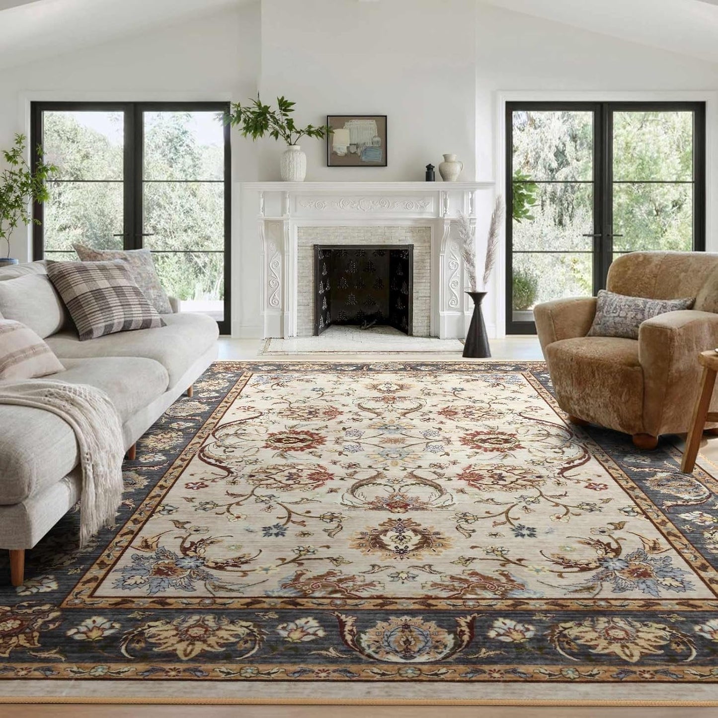 8x10 Ft Extra Large Washable Area Rugs for Home Decor