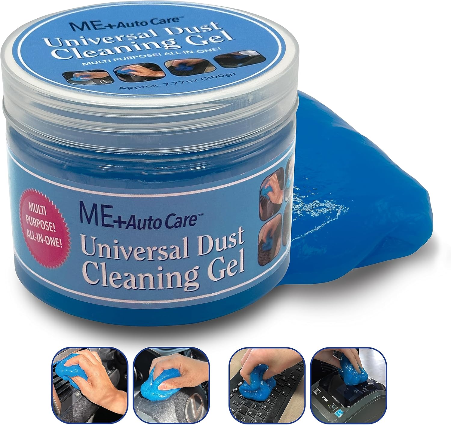 Dust Cleaning Gel: All-in-One Auto & Tech Care (Blue)