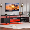 Fireplace TV Stand with 36in Electric Fireplace - Modern Media Console