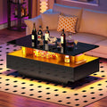 YITAHOME LED Coffee Table - High Gloss Storage