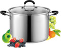 Professional Stainless Steel 8 Quart Stockpot with Lid for Cooking