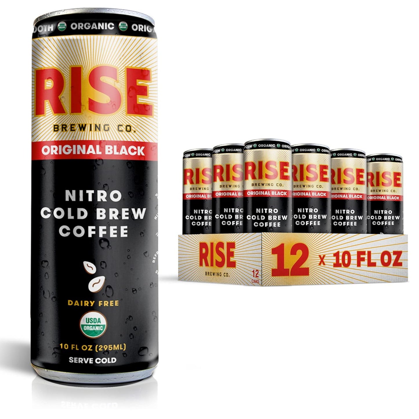 RISE Brewing Co. Nitro Cold Brew - Organic & Vegan