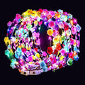 54 PCS LED Flower Crowns Headbands - Light Up Floral Headband