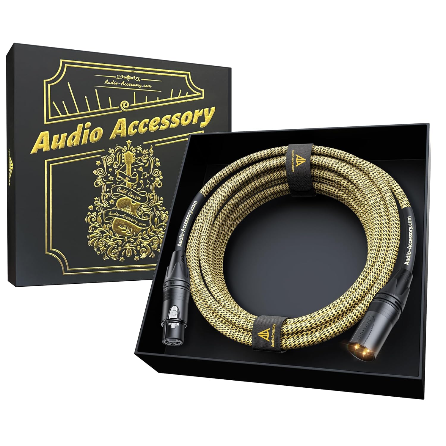 Gold Series Star Quad XLR Cables 15ft with Neutrik Connectors