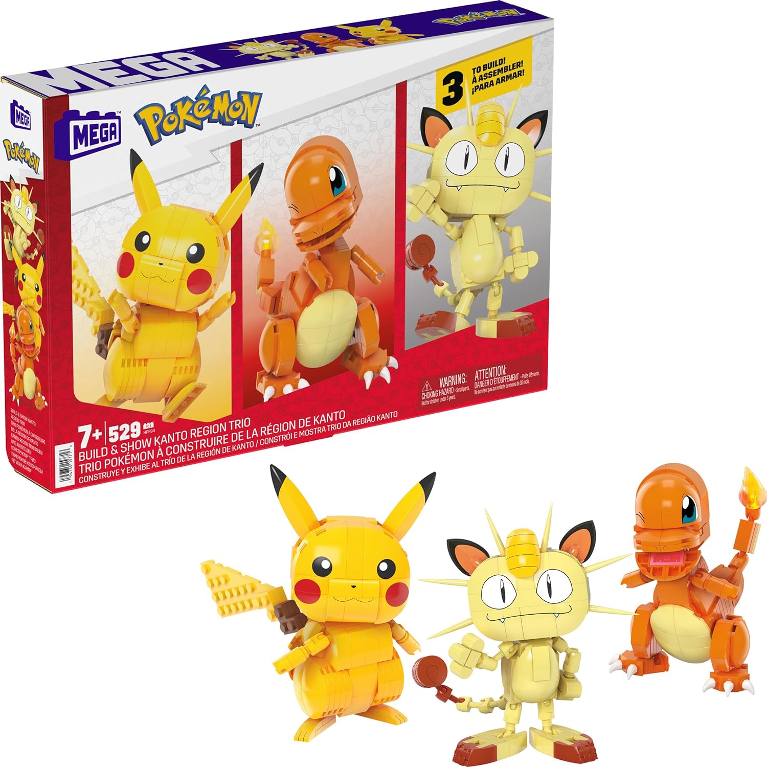MEGA Pokemon Building Toys Set with 529 Pieces for Kids Fun