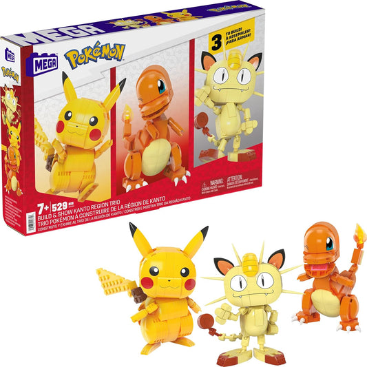 MEGA Pokemon Building Toys Set with 529 Pieces for Kids Fun