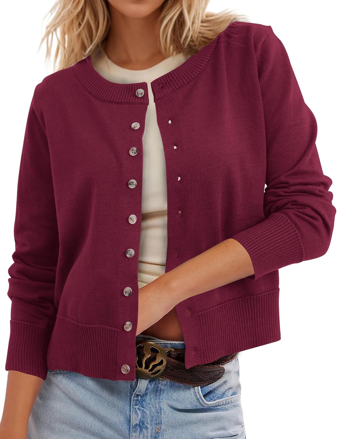Leopard Cardigan Open Front Button Up Sweaters by Ziesexy