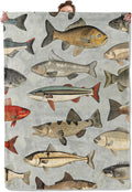 Vintage Fish Illustration Throw Blanket for Couch Picnic Camping
