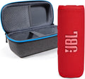 JBL Flip 6 (Red) + Protective Hardshell Case - Portable Bass