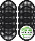 NutriChef Nonstick 13ft Pizza Pan Set of 10 - Durable Oven Trays
