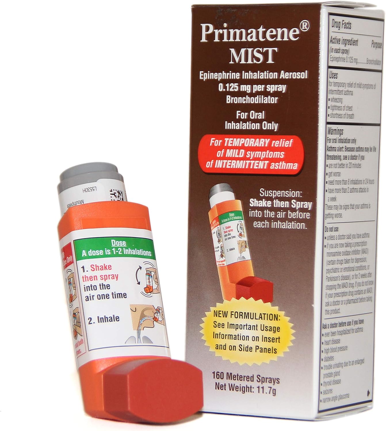 Primatene Mist for Intermittent Asthma Relief - 1 Pack