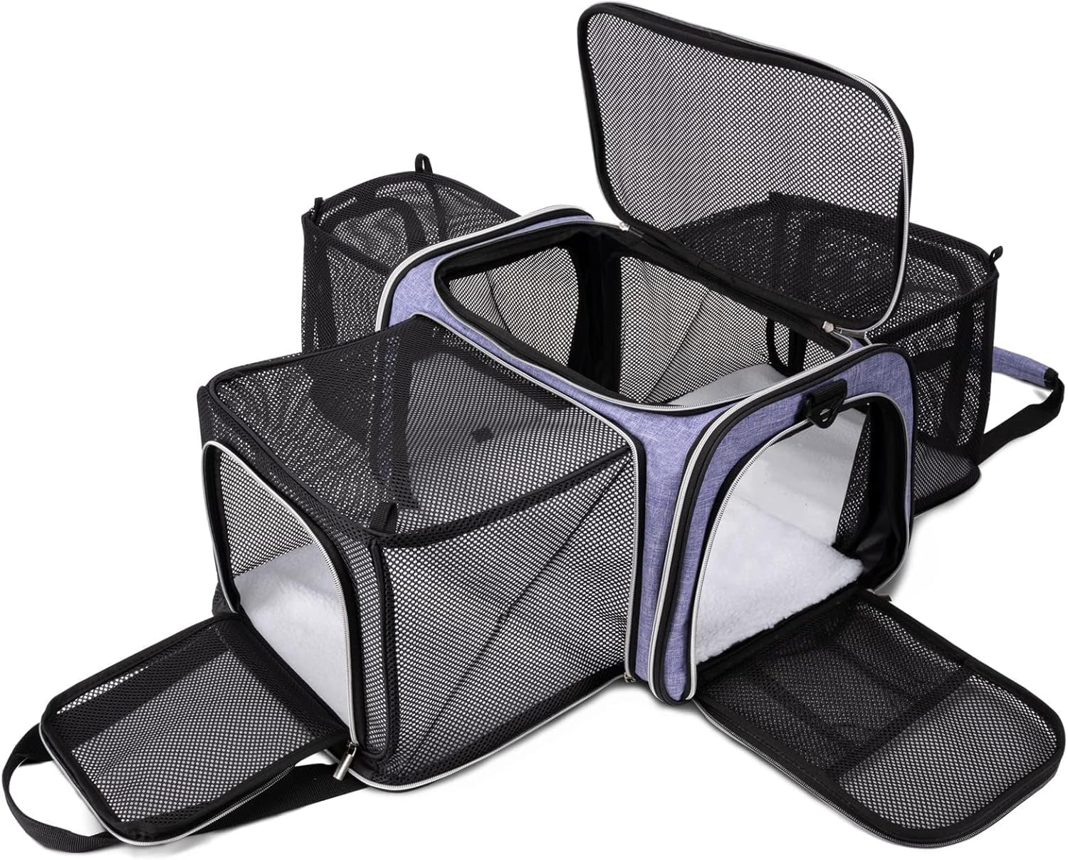 Expandable Airline Approved Cat Carrier Bag for Travel Comfort