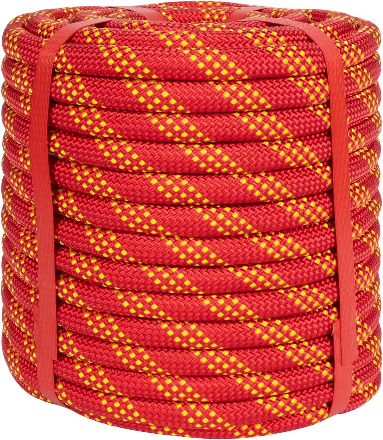 1/2 Inch Climbing Rope 100 Ft Red - Durable Arborist Rope