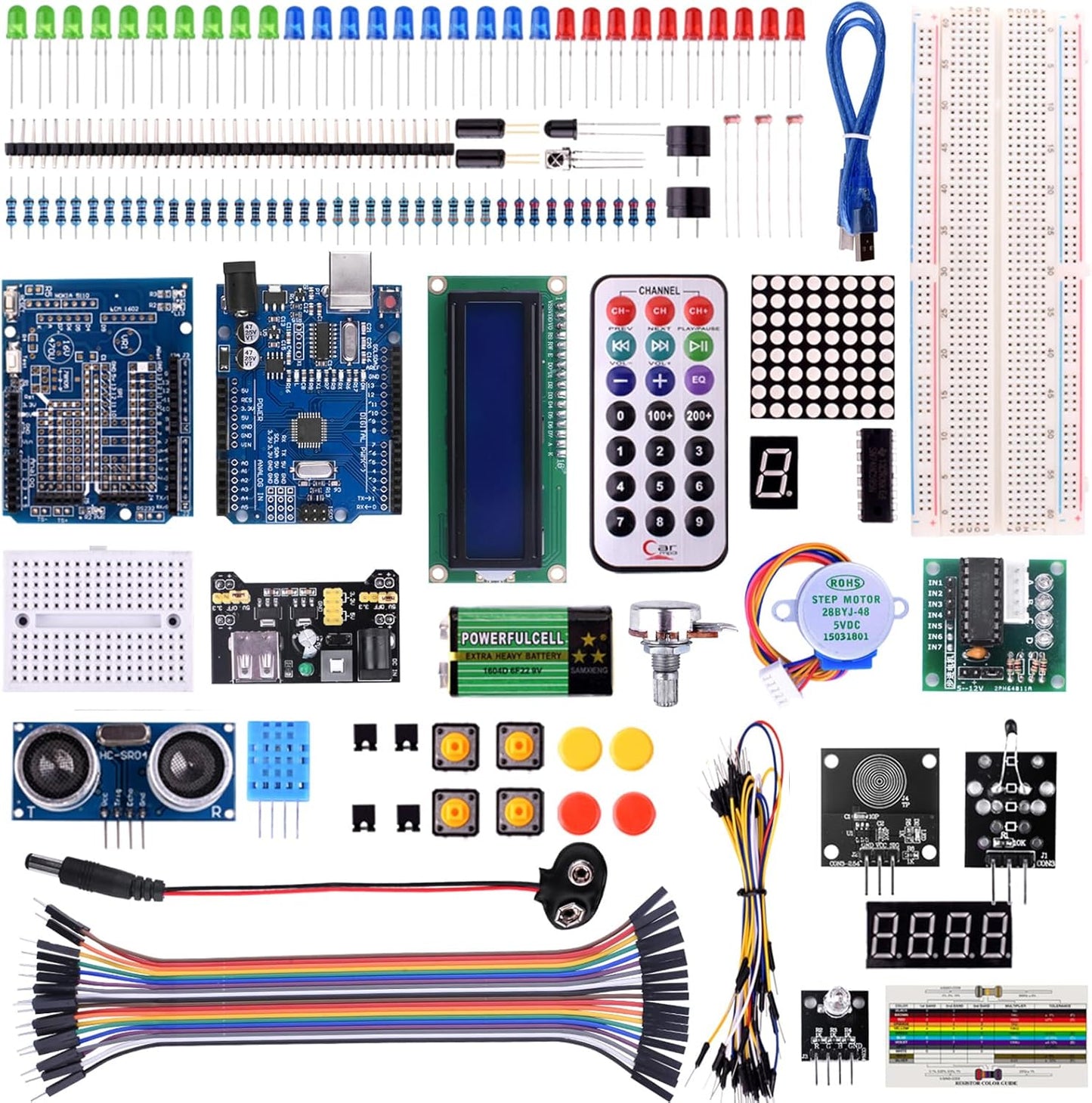 kuman Complete Starter Kit for Arduino Projects with Tutorial