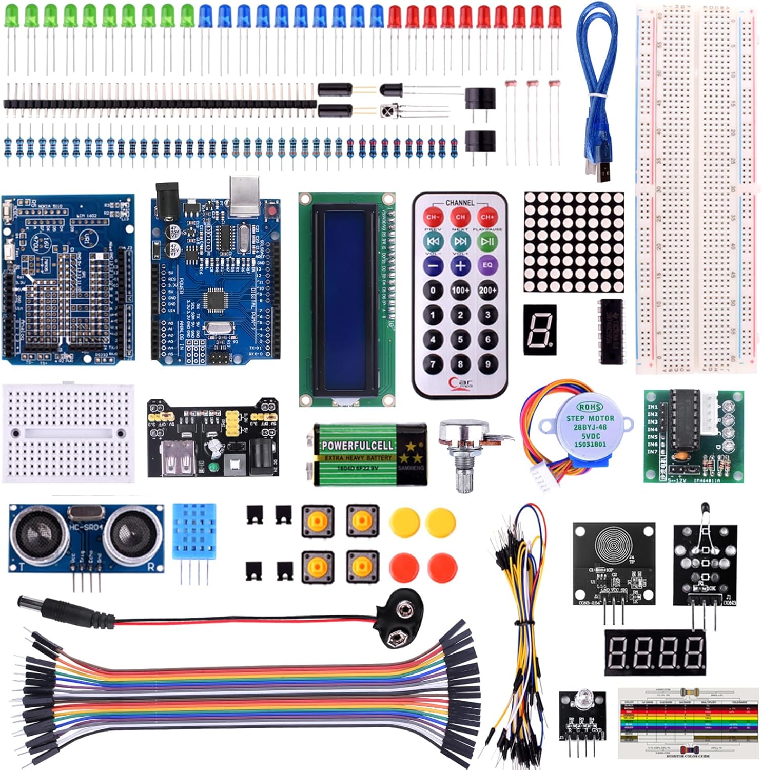 kuman Complete Starter Kit for Arduino Projects with Tutorial