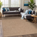 Beverly Rug Easy Jute Natural Rug 5x7 for Indoor Outdoor Use