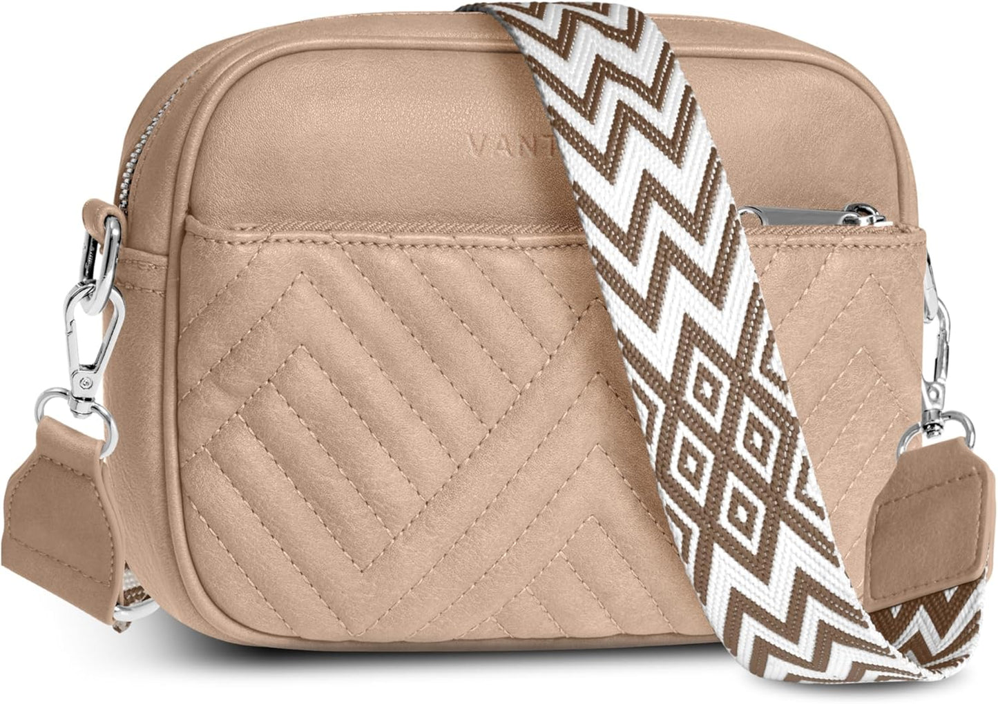 Vantamo Crossbody Bags for Women with Anti-Pickpocket Clip