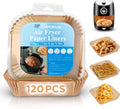 Airfryer Liners 120 Pack, Non-Stick Disposable Paper Liners