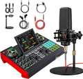 Podcast Equipment Bundle with 3.5mm Microphone and Live Sound Card