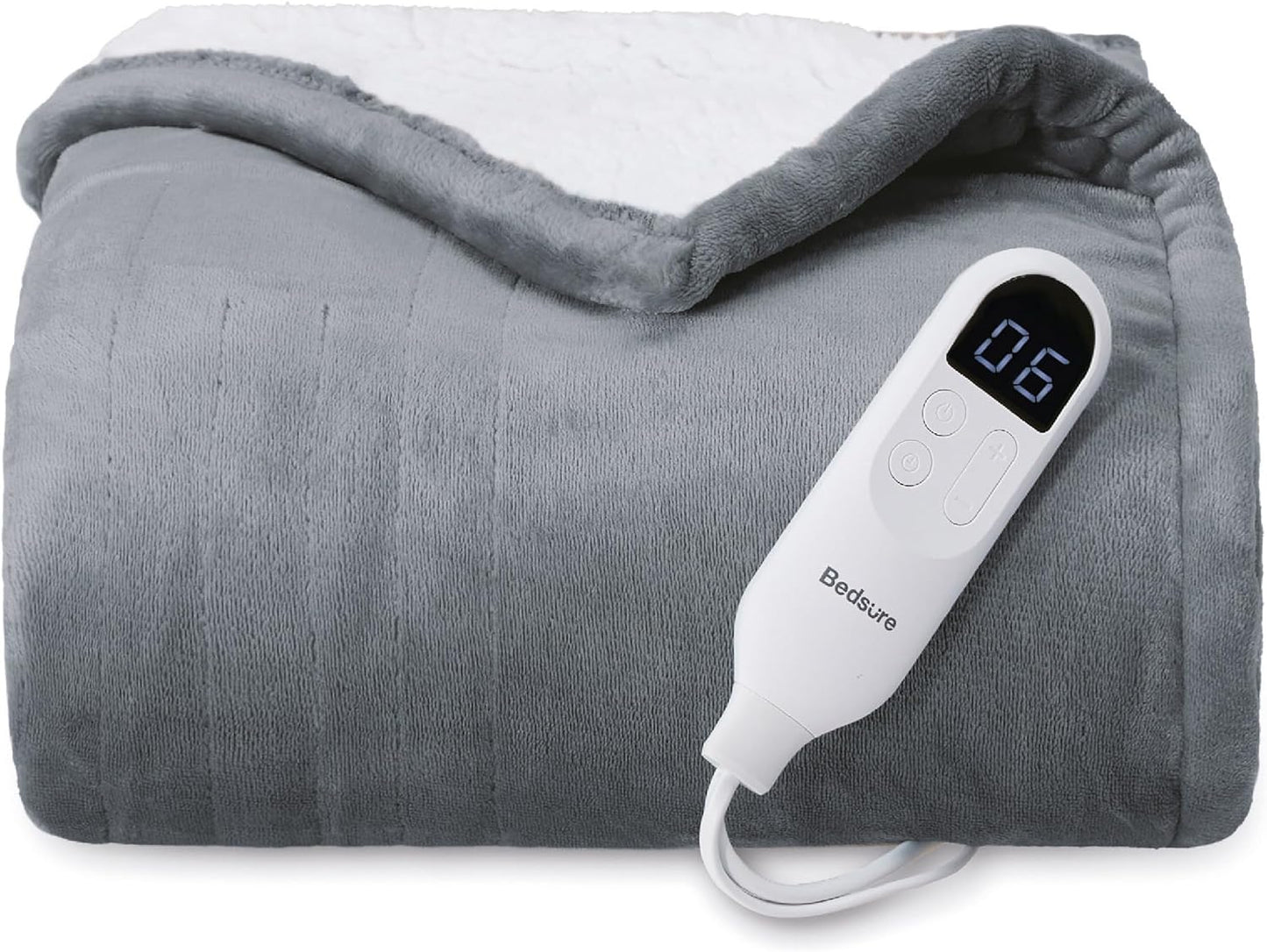 Bedsure Soft Electric Heated Blanket - Cozy & Customizable