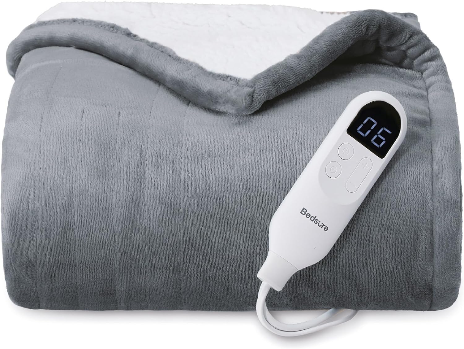 Bedsure Soft Electric Heated Blanket - Cozy & Customizable